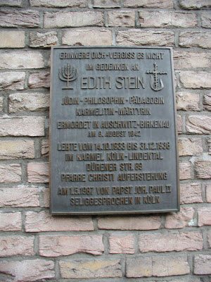 Koeln-Edith-Stein-Gedenktafel